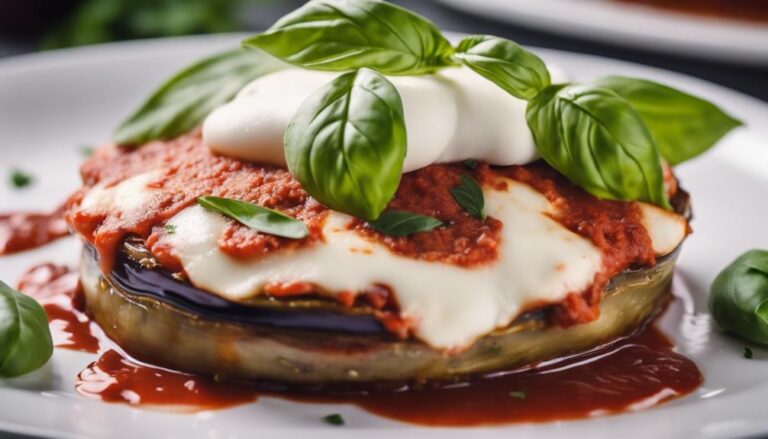 Sous Vide Eggplant Parmesan With Fresh Basil