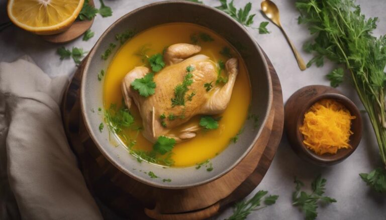 Sous Vide Turmeric Ginger Chicken Soup