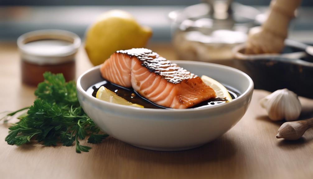 flavorful ingredients for salmon