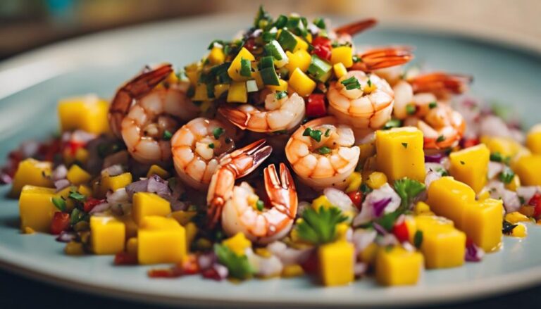 Spicy Sous Vide Jerk Shrimp With Mango Salsa