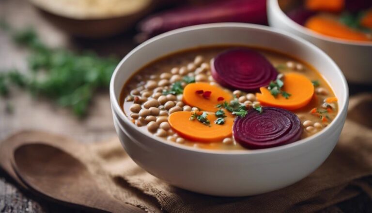 Sous Vide Lentil Soup With Root Vegetables