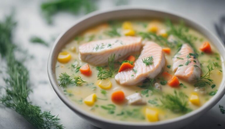 Sous Vide Fish Soup With Fresh Dill