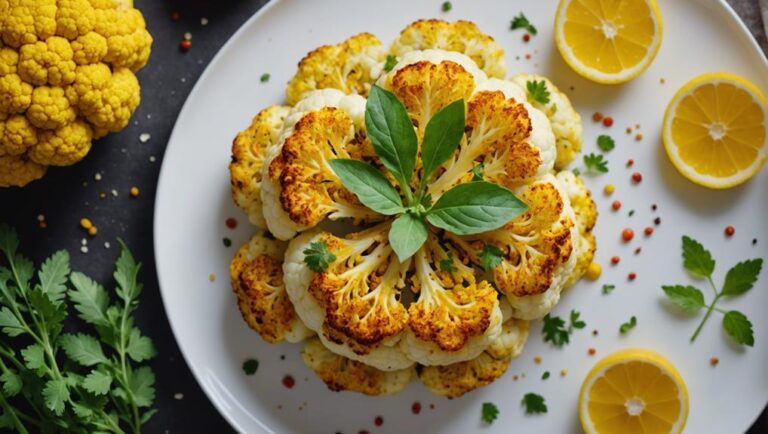 Sous Vide Cauliflower Steak With Turmeric and Ginger