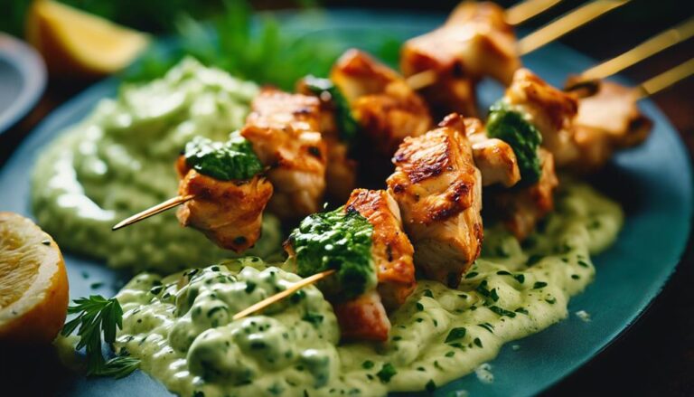 Sous Vide Chicken Skewers With Tzatziki Sauce