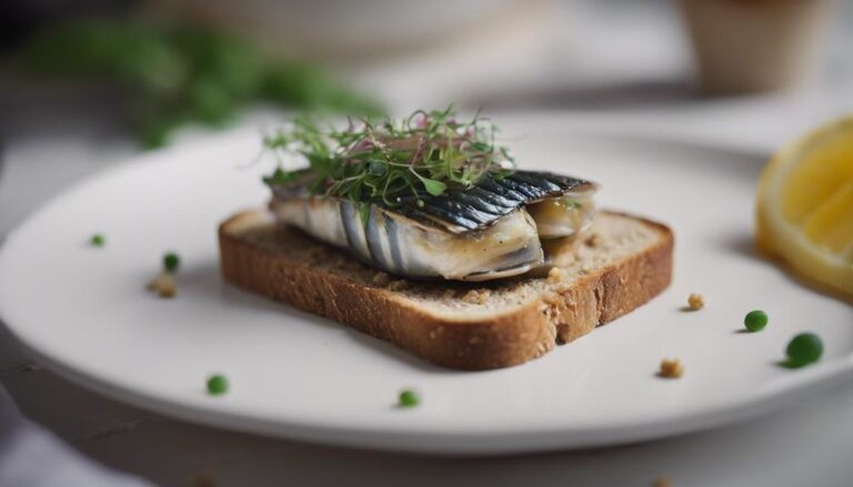 Sous Vide Smoked Mackerel on Whole Grain Toast