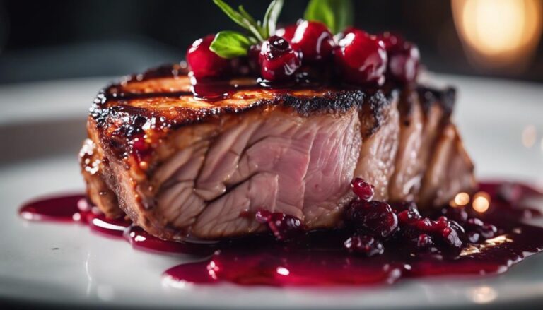 Sous Vide Smoked Pork With Lingonberry Jam