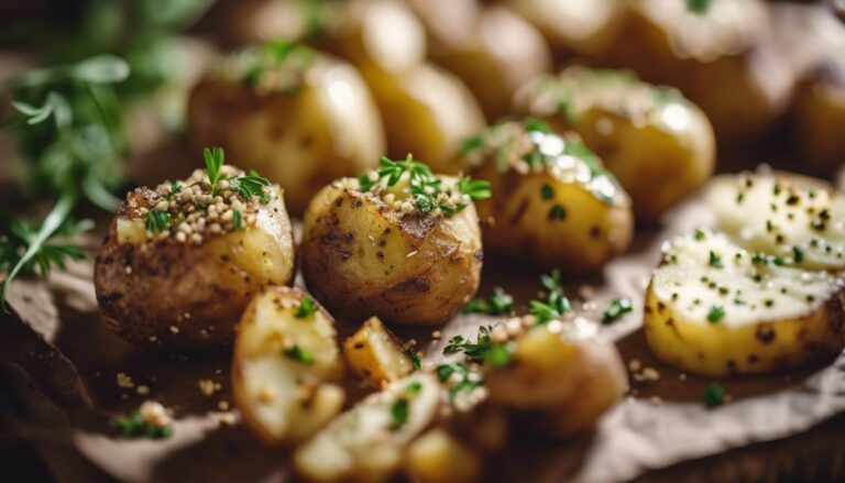 Sous Vide Garlic Roasted Potatoes With Whole Wheat Bread Crumbs