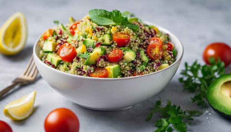 Sous Vide Quinoa Salad With Lemon Herb Dressing