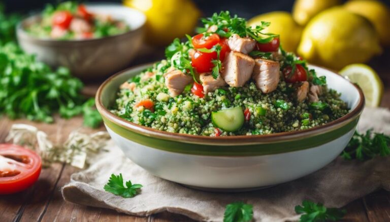 Sous Vide Quinoa Tabbouleh With Lemon Chicken