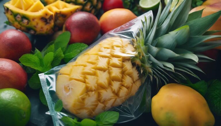 Sous Vide Tropical Fruit Salad With Lime Mint Dressing