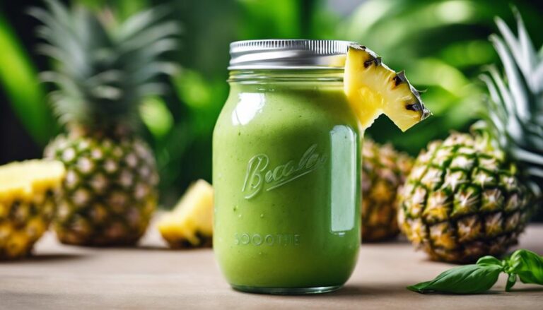 Sous Vide Pineapple and Basil Smoothie