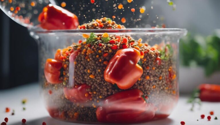 Sous Vide Stuffed Peppers With Quinoa and Lentils