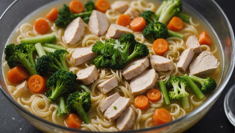 Sous Vide Chicken Noodle Soup