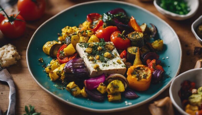 Sous Vide Tofu Scramble With Mediterranean Vegetables