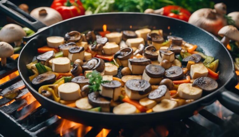 Sous Vide Tofu and Mushroom Stir-Fry