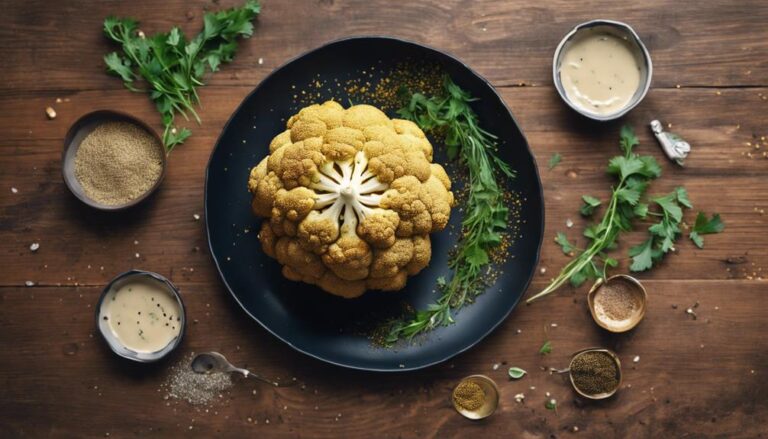 Sous Vide Whole Roasted Cauliflower With Tahini