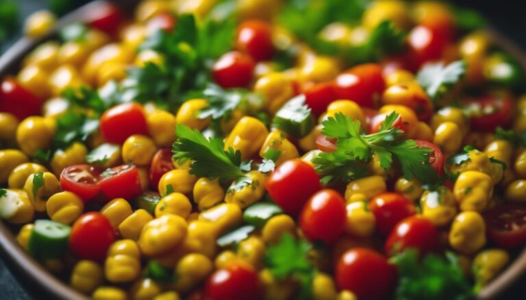 Sous Vide Corn and Tomato Salad With Cilantro Lime Dressing