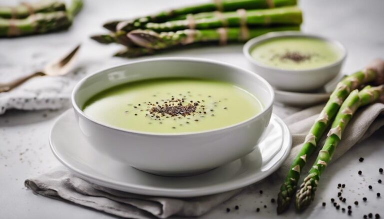 Sous Vide Asparagus Soup With Crème Fraîche