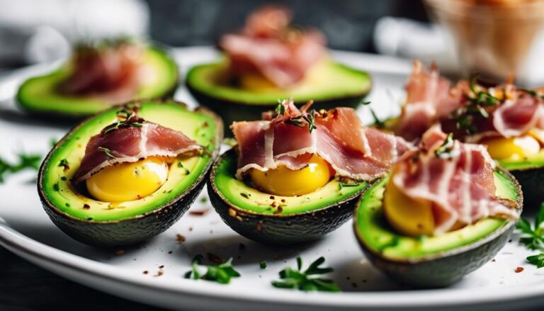 Sous Vide Avocado Boats With Crispy Prosciutto