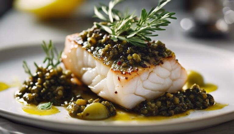 Sous Vide Baked Cod With Olive Tapenade