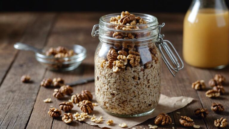 Sous Vide Oats With Maple Syrup and Walnuts