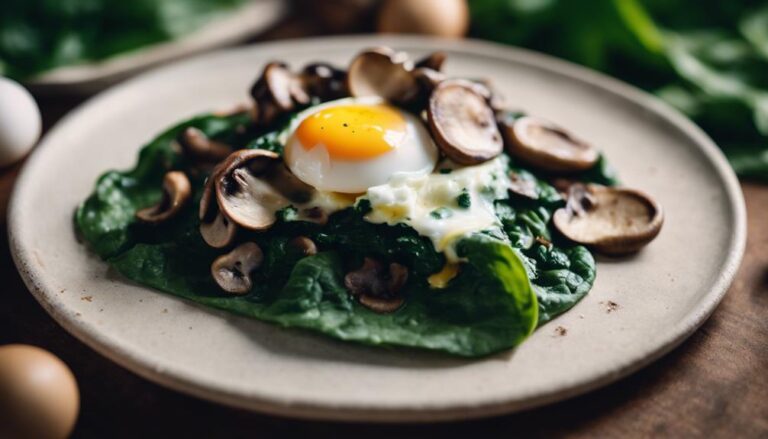 Sous Vide Spinach and Mushroom Breakfast Tacos