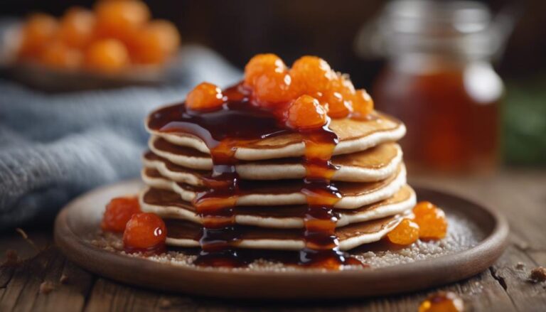 Sous Vide Buckwheat Pancakes With Cloudberry Jam