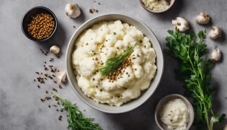 Sous Vide Mashed Cauliflower With Roasted Garlic