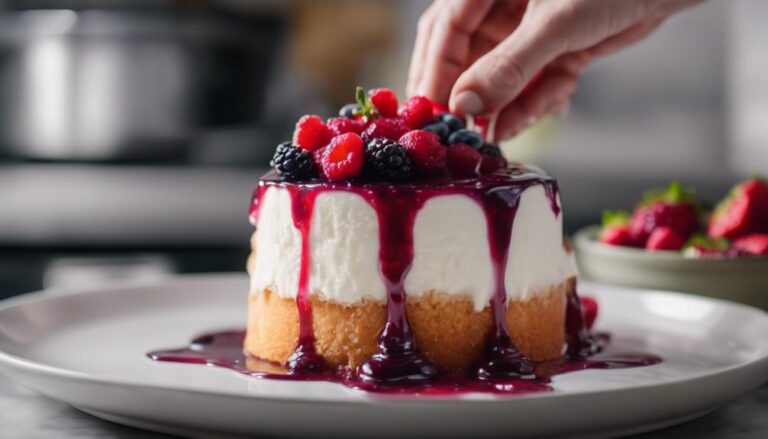 Sous Vide Angel Food Cake With Berry Compote