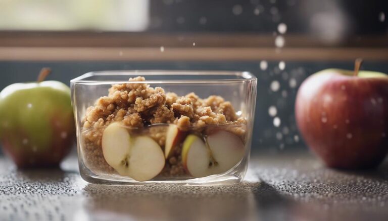 Sous Vide Apple Crisp With Whole Wheat Topping