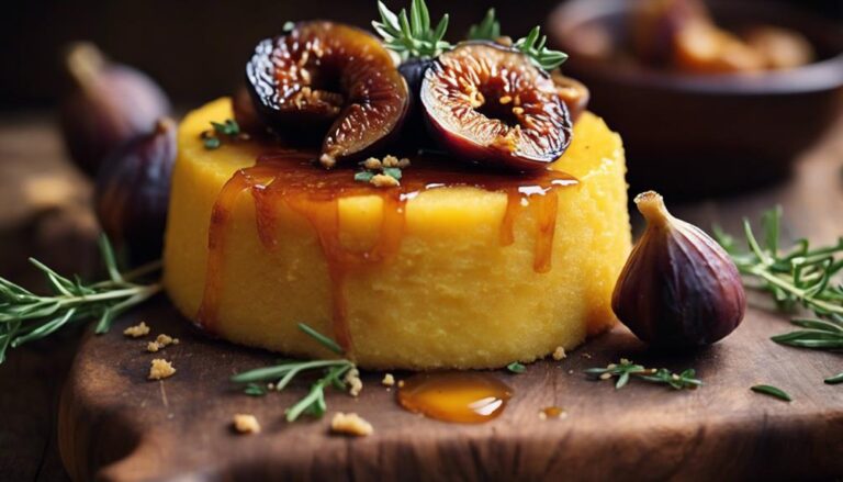 Sous Vide Polenta Cake With Roasted Figs