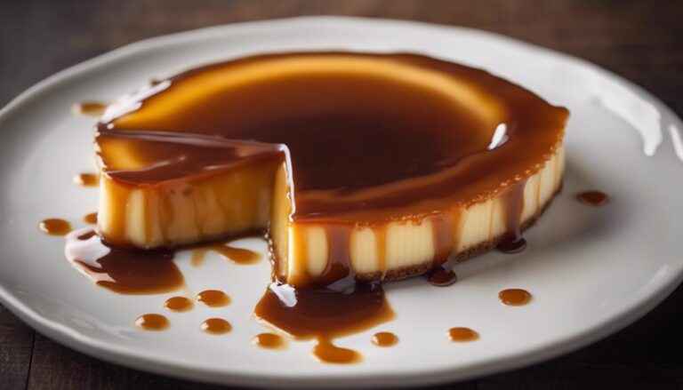 Sous Vide Protein Flan With Caramel Sauce