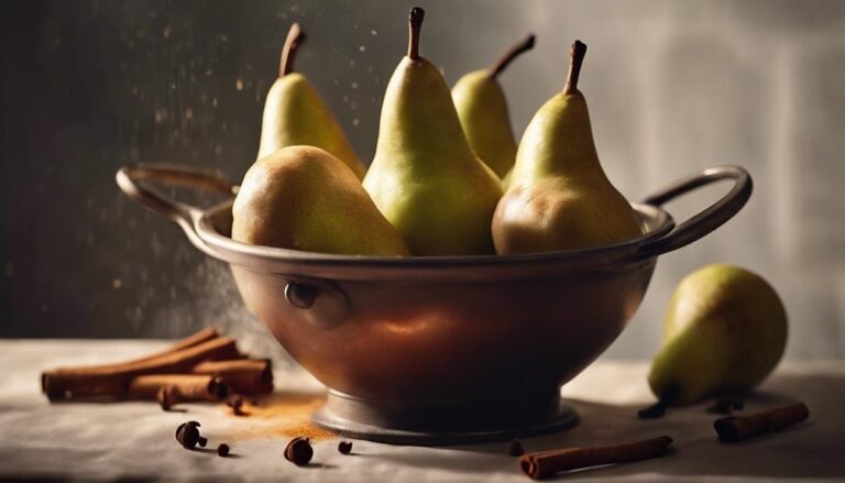 Sous Vide Poached Pears With Cinnamon and Nutmeg