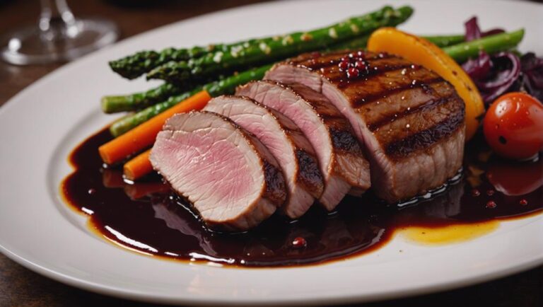 Sous Vide Glazed Duck Breast With Red Wine Reduction