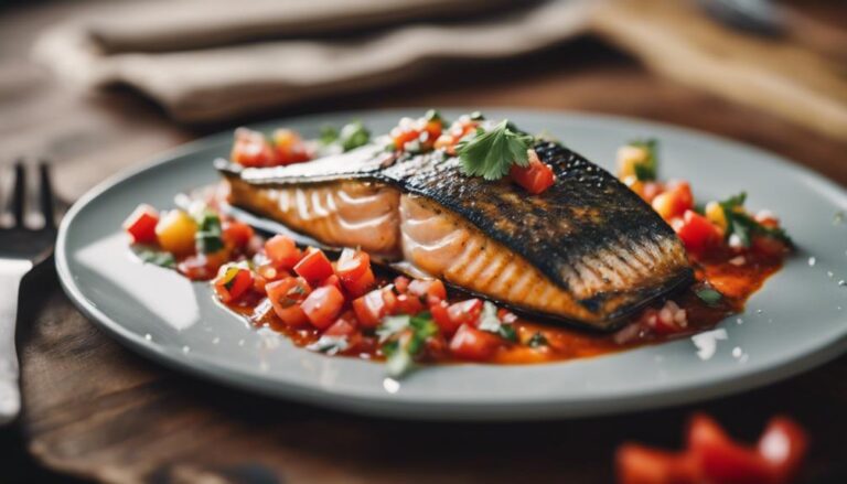 Sous Vide Grilled Trout With Mediterranean Salsa