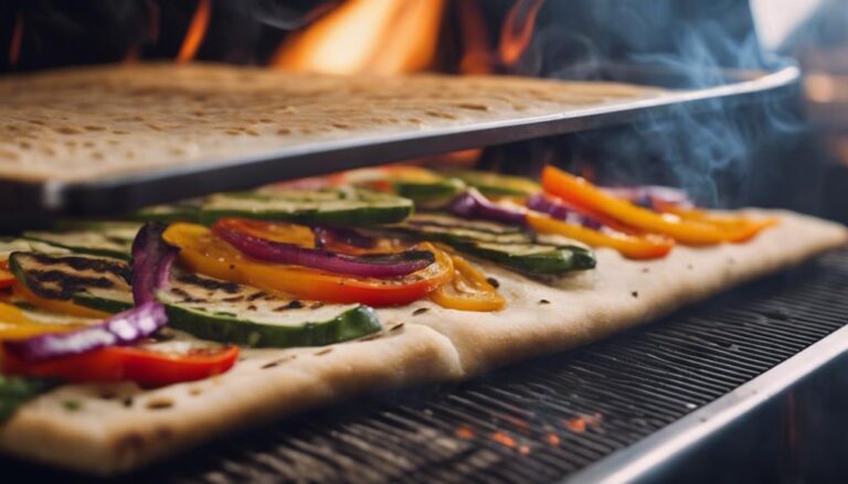 Sous Vide Whole Wheat Flatbread With Grilled Vegetables