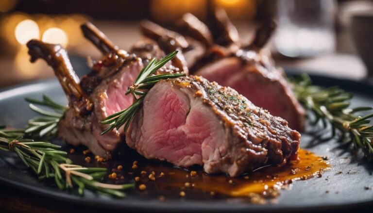 Sous Vide Lamb Racks With Rosemary