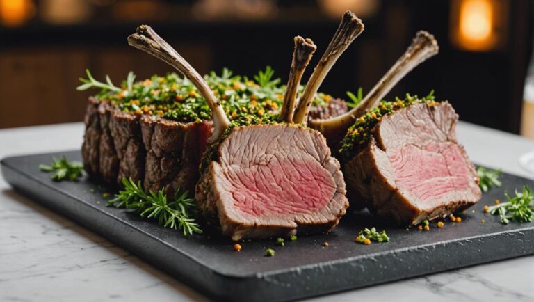 Sous Vide Rack of Lamb With Low-Fodmap Herb Crust