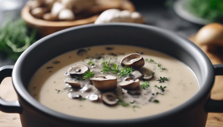 Sous Vide Creamy Mushroom Soup