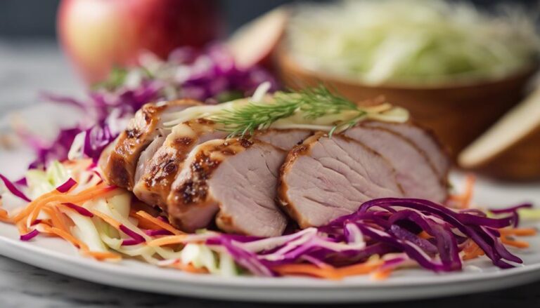 Sous Vide Pork Loin With Apple and Fennel Slaw