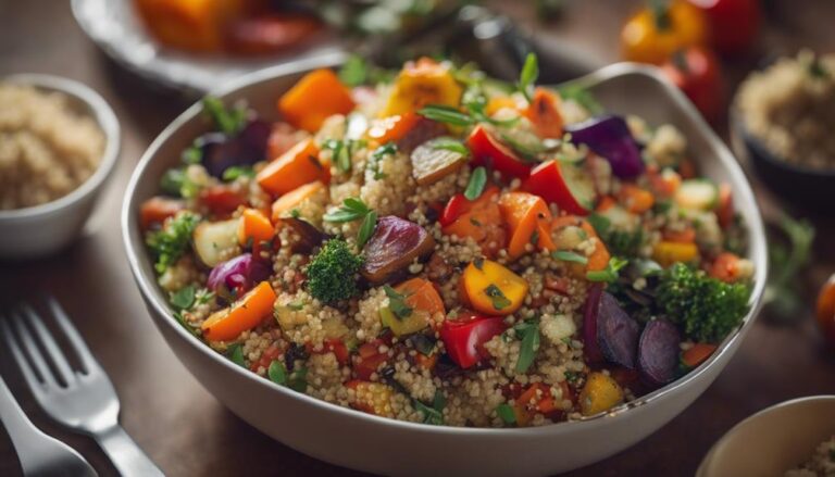 Sous Vide Quinoa Salad With Roasted Vegetables