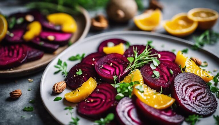 Sous Vide Roasted Beet Salad With Citrus Vinaigrette