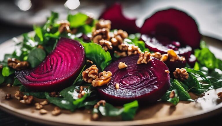 Sous Vide Roasted Beet and Walnut Salad