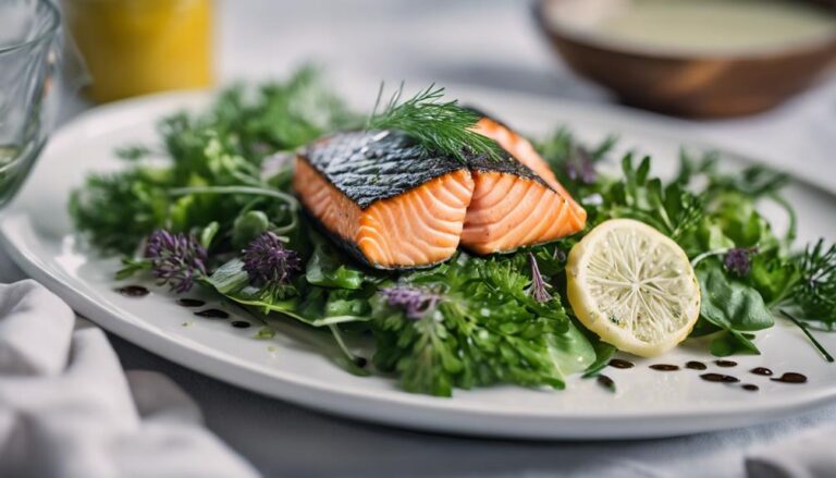 Sous Vide Salmon Salad With Dill and Mustard Dressing