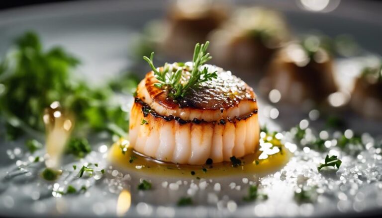 Sous Vide Scallops With Truffle Oil Drizzle