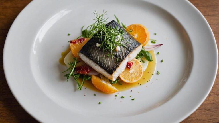 Sous Vide Sea Bass With Fennel and Citrus Salad