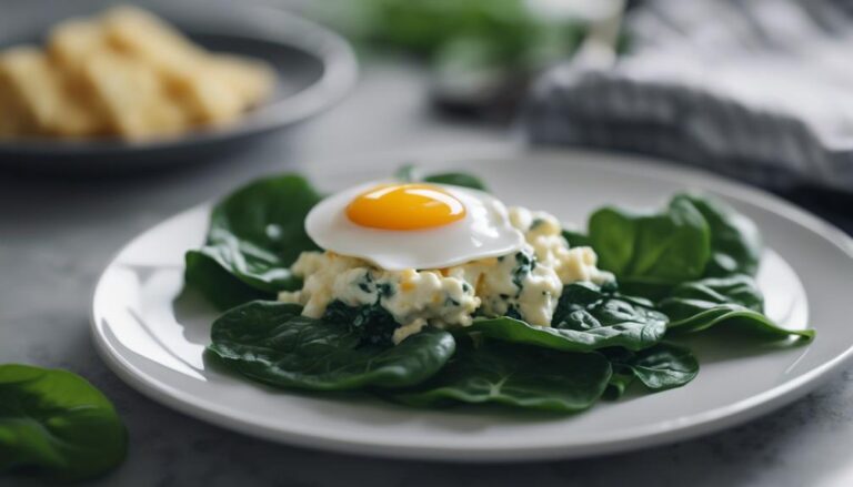 Sous Vide Egg White Scramble With Spinach