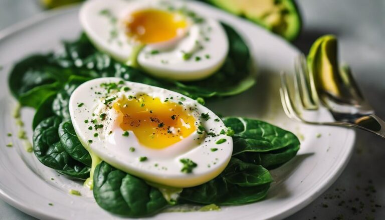 Green Goddess Sous Vide Eggs With Spinach and Avocado