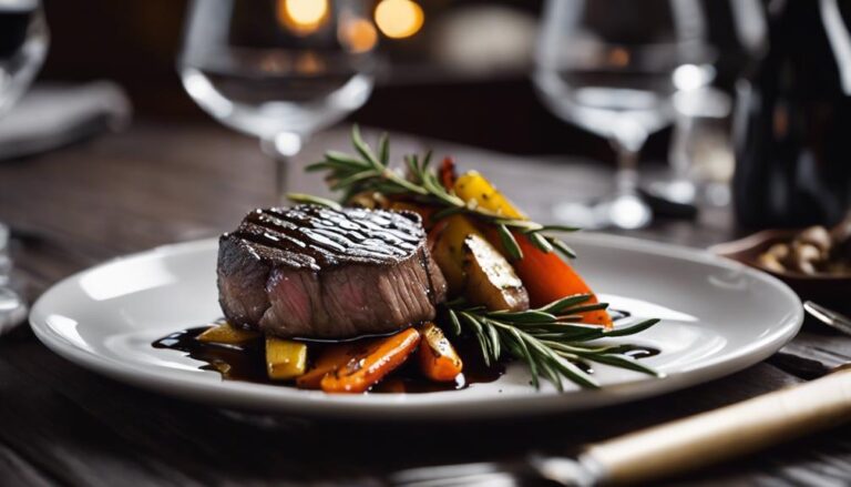 Five-Point Sous Vide Filet Mignon With Balsamic Reduction