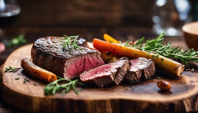 Sous Vide Sirloin Steak With Roasted Root Vegetables